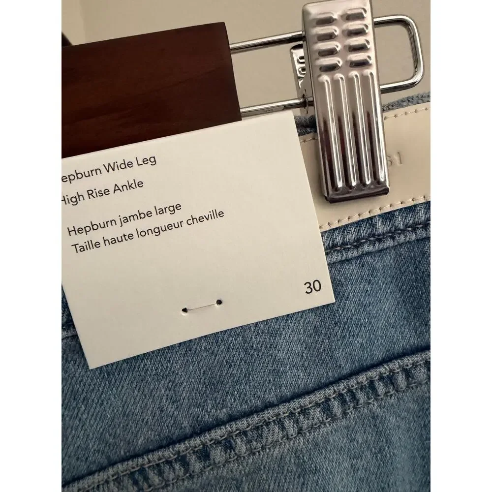 DL1961 Hepburn wide leg jeans river bank sz 30 $229 - Picture 6 of 6